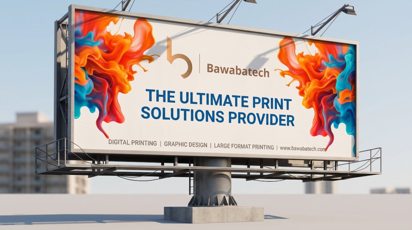 Billboard printed and installed by Bawabatech